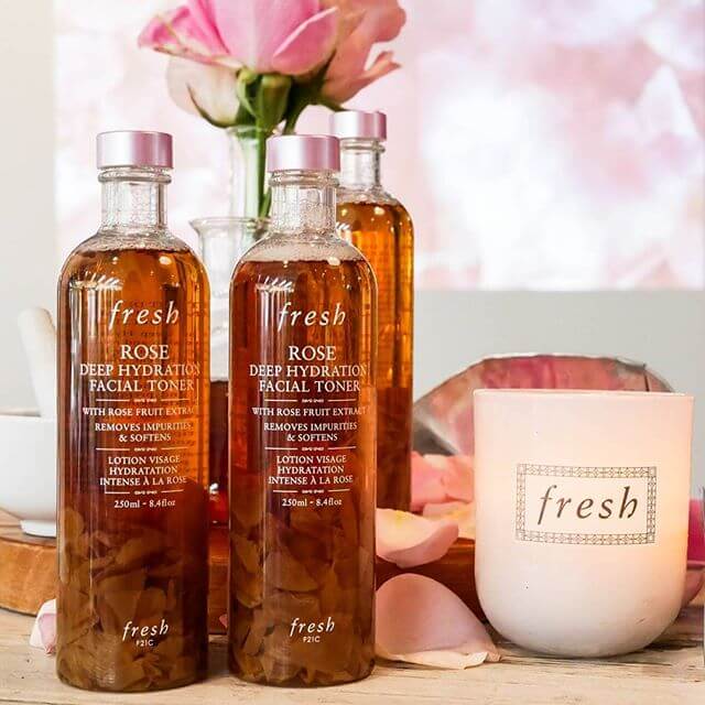 Fresh,fresh rose deep hydration facial toner 250ml.,โทนเนอร์กุหลาบ,fresh rose deep hydration facial toner,โทนเนอร์กระชับรูขุมขน