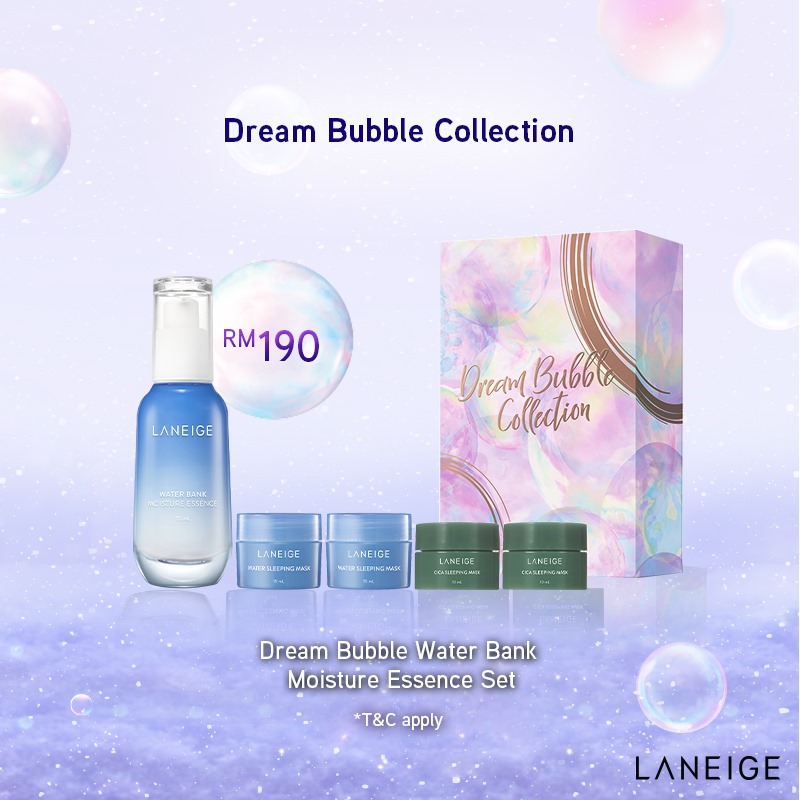 Laneige,Water Bank Moisture Essence Set (Limited Edition Holiday 2019),Laneige Water Bank Moisture Essence Set (Limited Edition Holiday 2019),Water Bank Moisture Essence Set ราคา,Water Bank Moisture Essence Set รีวิว,